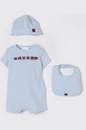 Gucci Coordinato in cotone con stampa logo Web