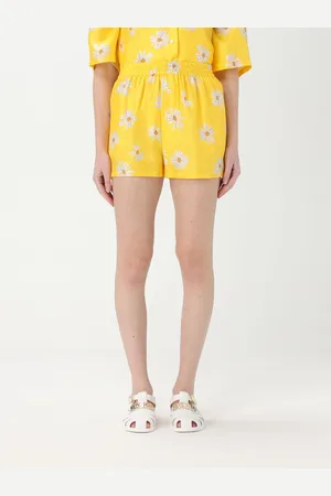 Moschino Pantaloncino in seta con stampa