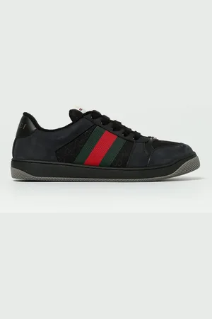 Gucci Sneakers Screener in nabuk e nylon con monogram GG jacquard