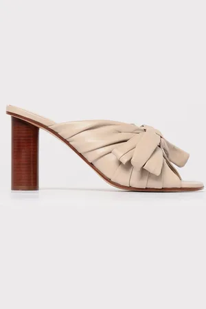 J.W.Anderson Mules Bow in nappa drappeggiata con fiocco