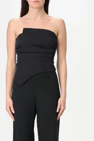 HH COUTURE Top asimmetrico in poliestere