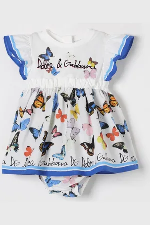 Dolce & Gabbana Abito in jersey con stampa farfalle