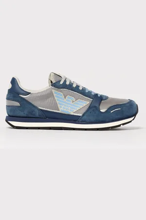 Emporio Armani Sneakers in camoscio e mesh