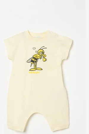 Burberry Tuta in cotone con stampa grafica Bee