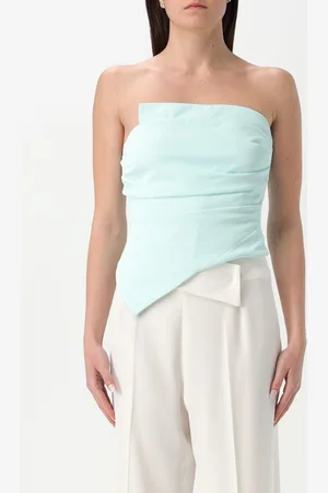 HH COUTURE Top asimmetrico in poliestere