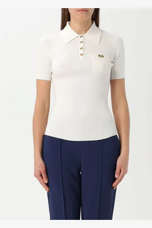 Elisabetta Franchi Polo in maglia a costine