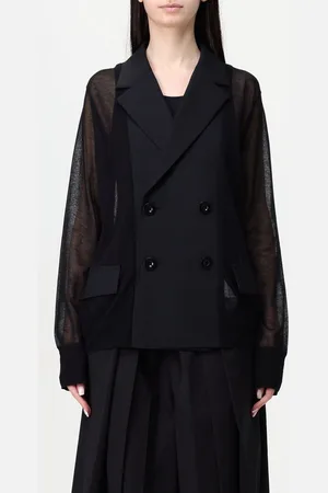 SACAI Blazer doppiopetto in crêpe