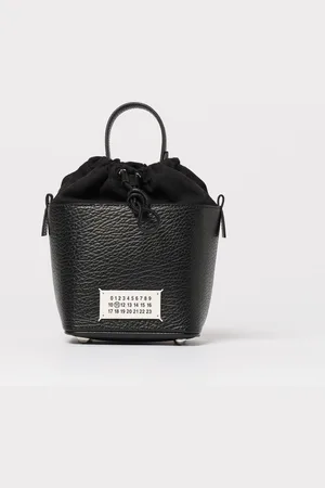 Maison Margiela Borsa 5AC in pelle a grana e canvas