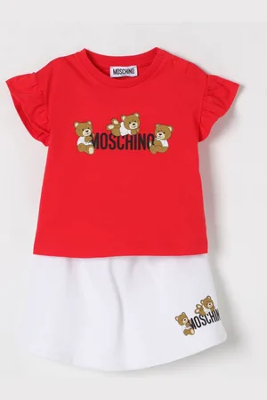 Moschino Coordinato in cotone Teddy Toy