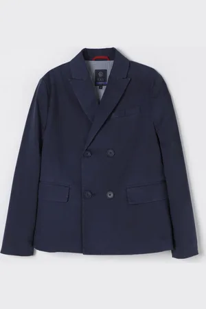 FAY Blazer a doppiopetto in cotone e lino