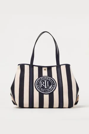 Ralph Lauren Borsa in canvas di cotone a righe