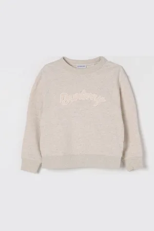 Burberry Maglia a girocollo in cotone e lino
