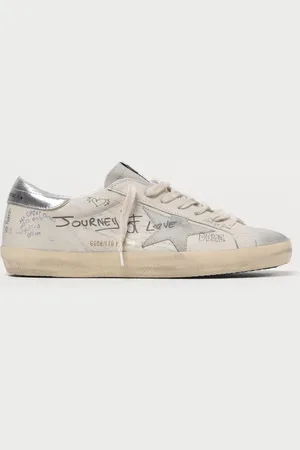 Golden Goose Sneakers Super-Star in nappa used con scritte all over
