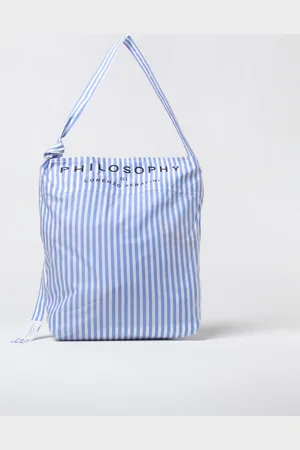 Serafini Borsa in nylon con stampa a righe