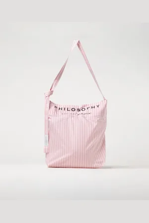 Serafini Borsa in nylon con stampa a righe