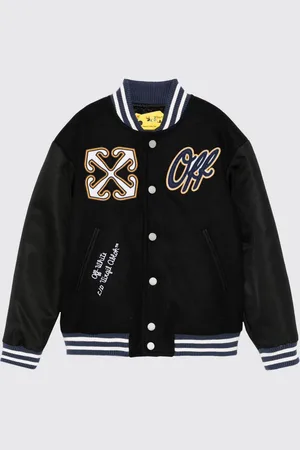 OFF-WHITE Bomber in lana vergine con logo