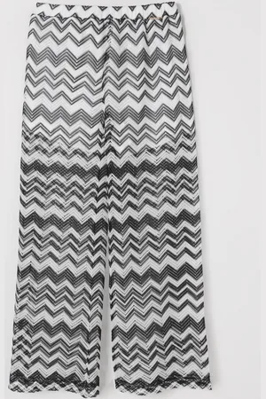 Twin-Set Pantalone a zig zag in rete
