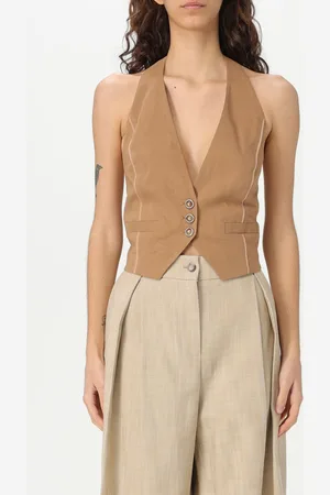 Pinko Gilet in misto lino