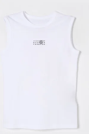Maison Margiela Canotta in cotone con logo