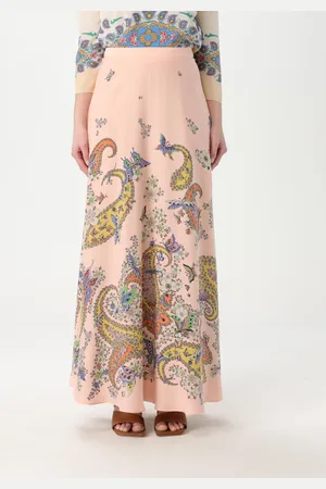 Etro Gonna in seta con stampa Paisley