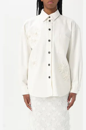 Msgm Camicia in cotone con ricami