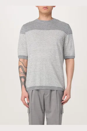 LARDINI T-shirt in maglia fine a righe