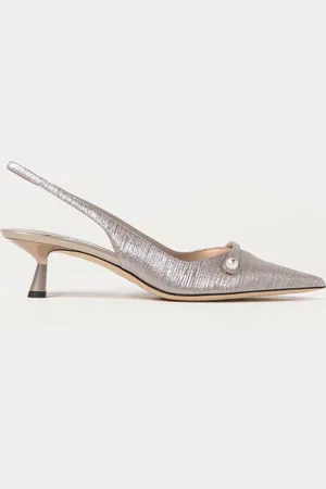 Jimmy Choo Slingback Amita in tessuto lamè