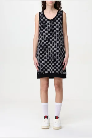 Gucci Abito in misto lana con monogram