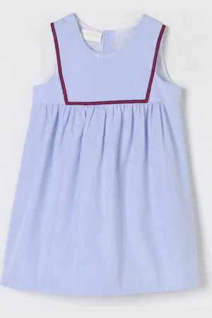 Gucci Abito in cotone a righe Web