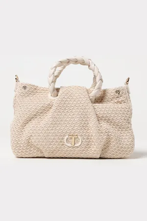 Twin-Set Borsa in rafia crochet