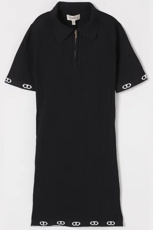 Twin-Set Abito a polo in viscosa Oval T