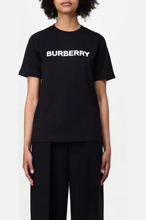 Burberry T-shirt in cotone con stampa logo