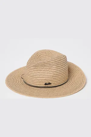 Borsalino Cappello in rafia con fettuccia