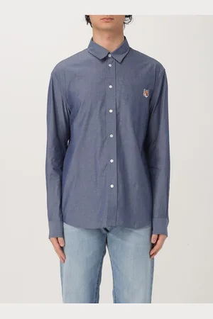 Maison Kitsuné Camicia in cotone con logo