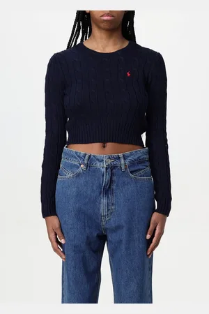 Ralph Lauren Pullover cropped in cotone tricot