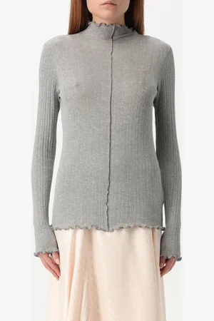 Fendi Pullover in maglia di cotone a coste