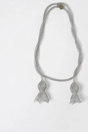 Maliparmi Collana in acciaio crochet