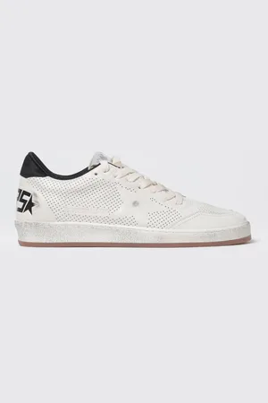 Golden Goose Sneakers Ball Star in nappa traforata effetto used