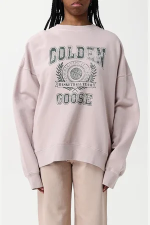 Golden Goose Felpa over in cotone con stampa