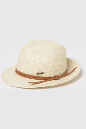 Borsalino Cappello in rafia con fettuccia