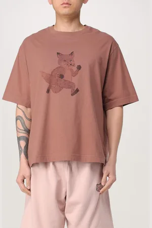 Maison Kitsuné T-shirt over in cotone con maxi logo