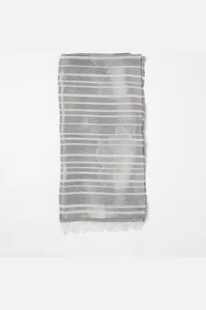 Emporio Armani Foulard in misto modal con nuvole jacquard