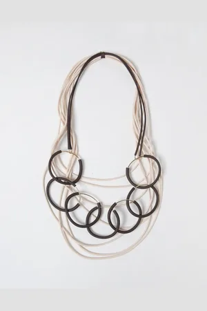 LIVIANA CONTI Collana in ottone e PVC