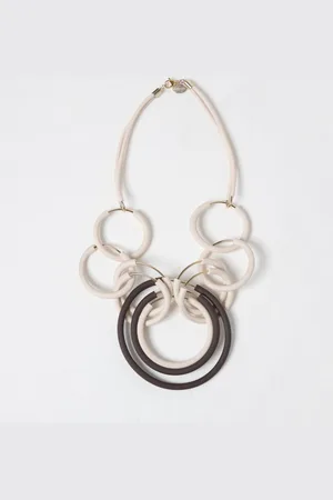 LIVIANA CONTI Collana in ottone e PVC