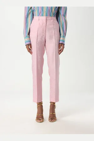 Etro Pantalone in misto seta con stampa Paisley