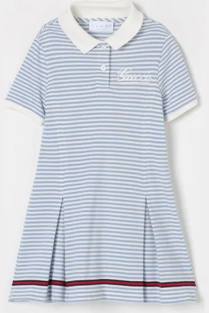 Gucci Abito a polo in cotone a righe