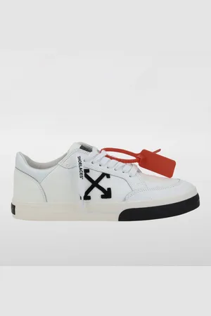 OFF-WHITE Sneakers Low Vulcanized in pelle a grana
