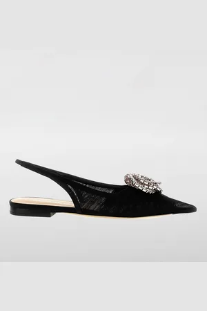 Mach & Mach Ballerina Galaxy in nylon a rete con applicazione gioiello