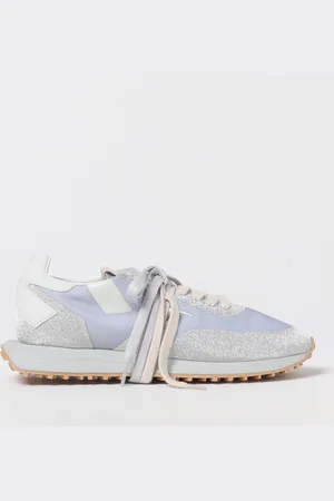 Ghoud Sneakers Rush in pelle e tessuto glitter