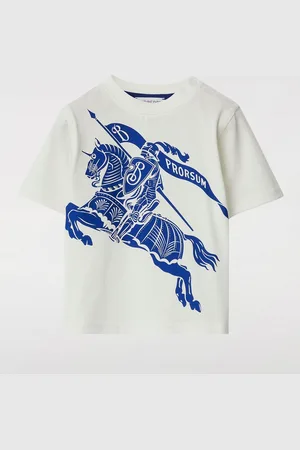 Burberry T-shirt in cotone con maxi logo